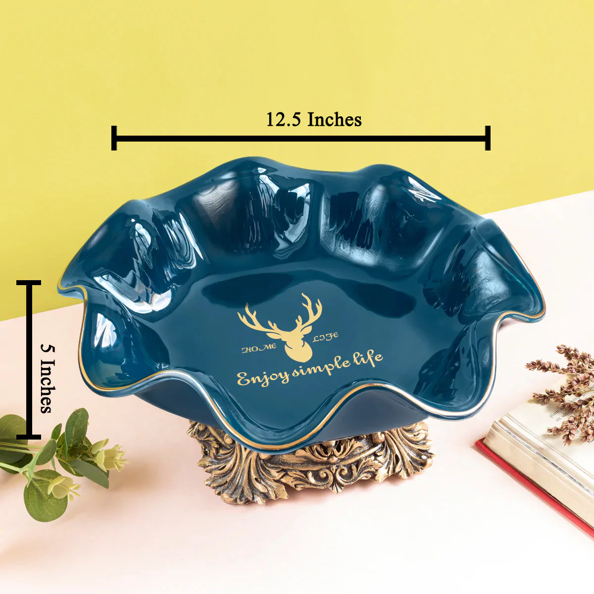 Vivacious Vibes Ceramic Showpiece and Serveware - Image 2