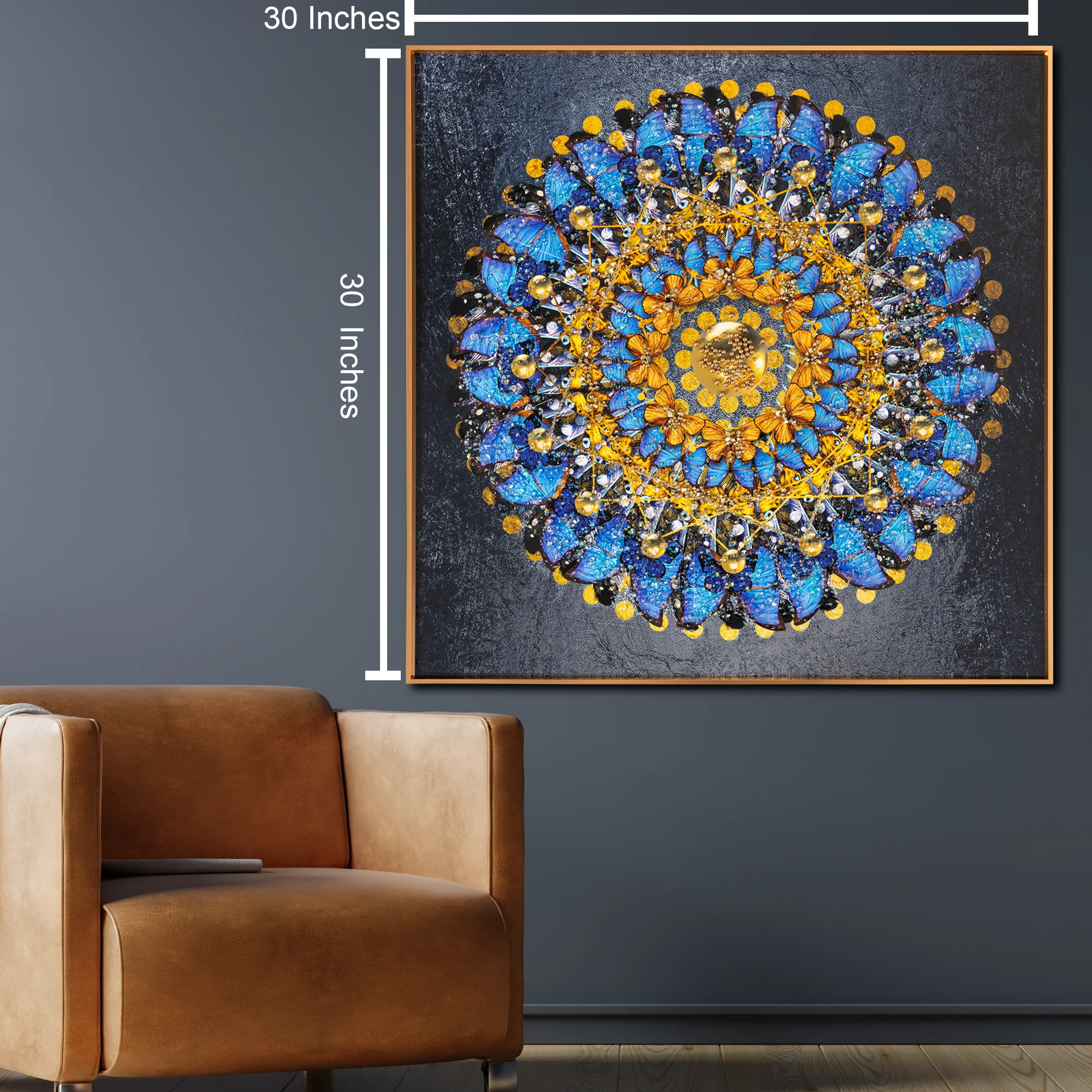 Whispers of Antiquity Crystal Glass Painting - Image 2