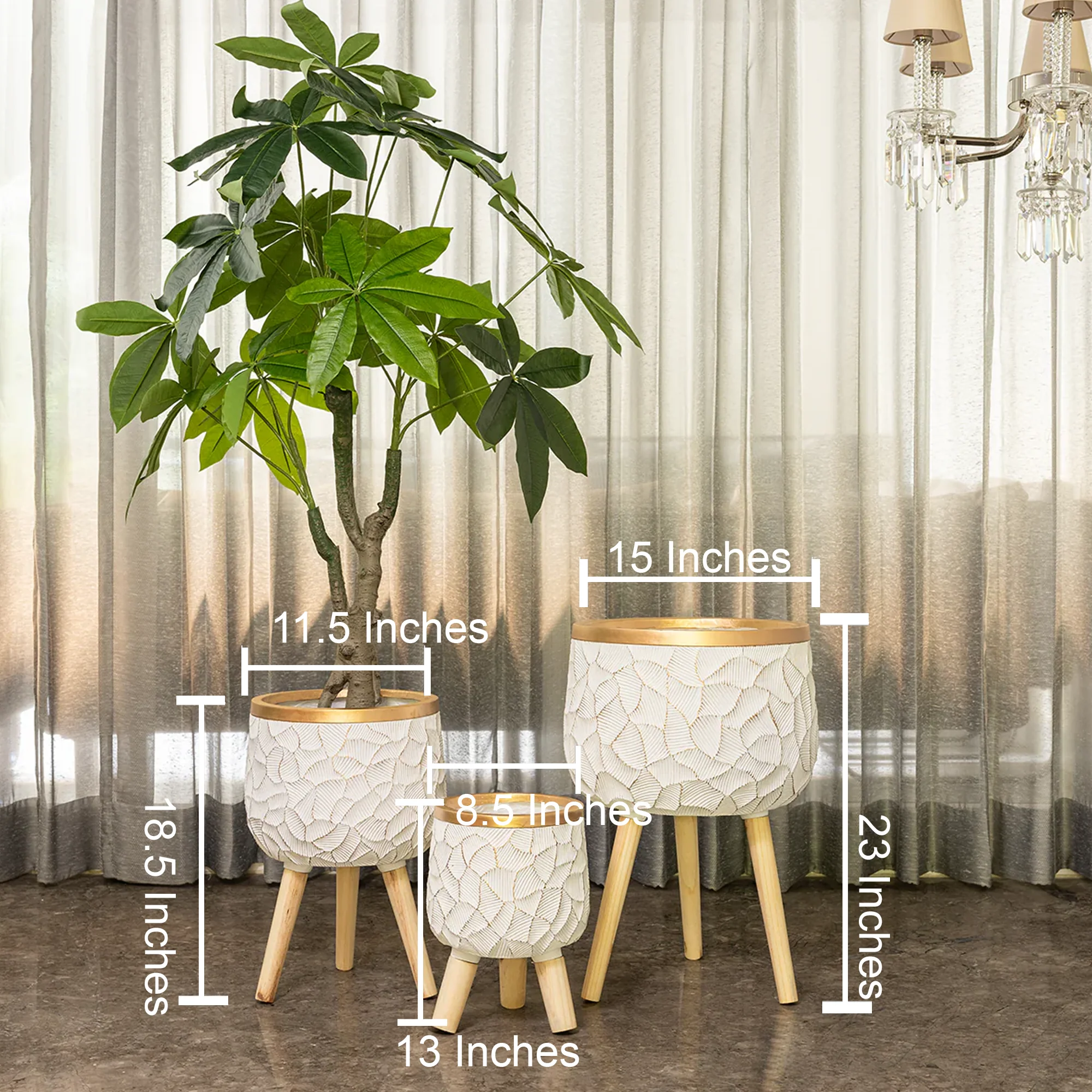 Woodland Charm Planter - Set Of 3 - Image 2
