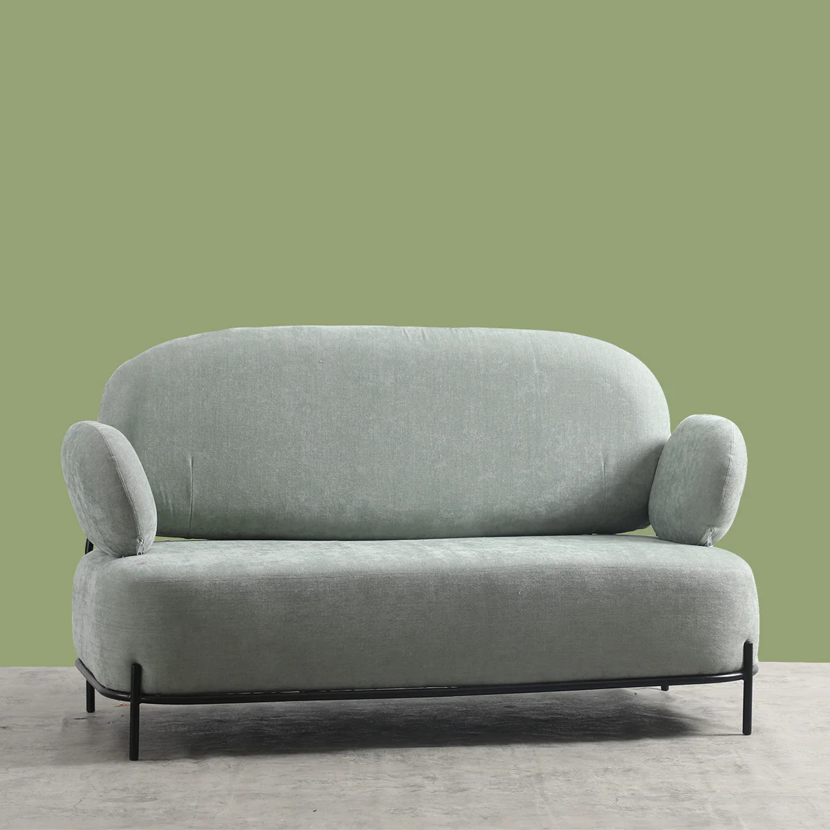 Zorin Accent 2 Seater Sofa (Pistachio) - Scandinavian Design Series